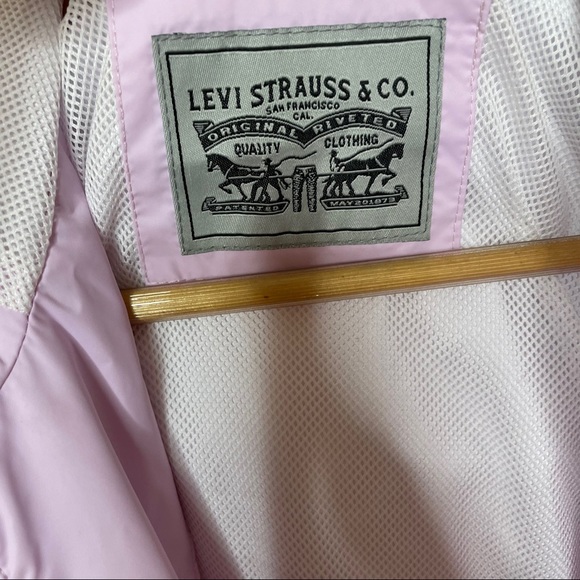 Levi's Nylon Pink Mesh Hooded Jacket - Picture 7 of 8